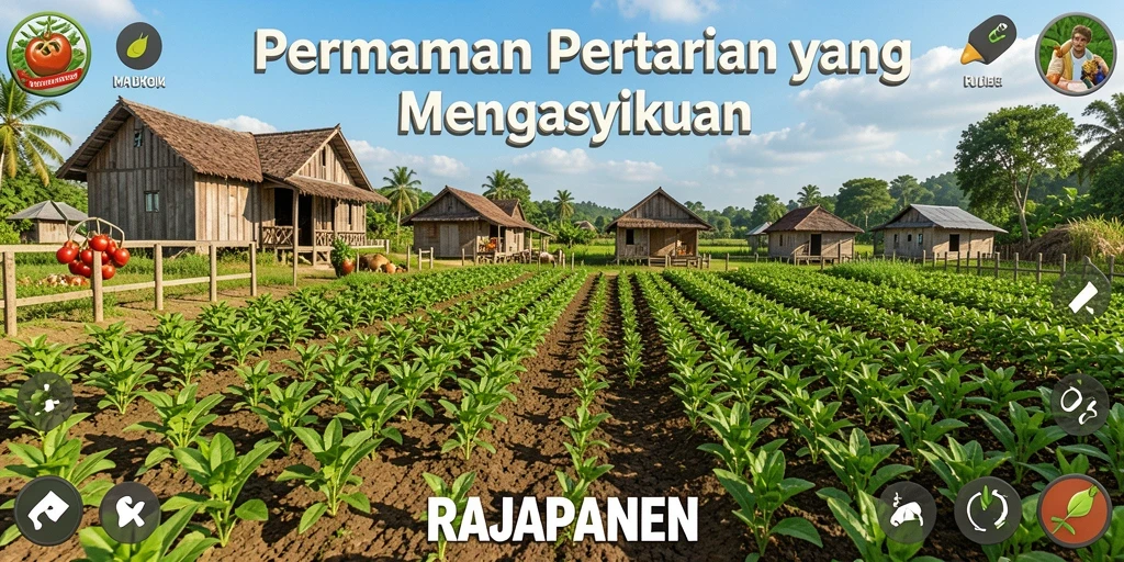 Gameplay menarik dalam RAJAPANEN dengan aktivitas pertanian yang menyenangkan.