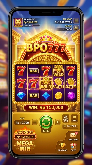 Screenshot aplikasi bpo777 yang menampilkan katalog aplikasi.